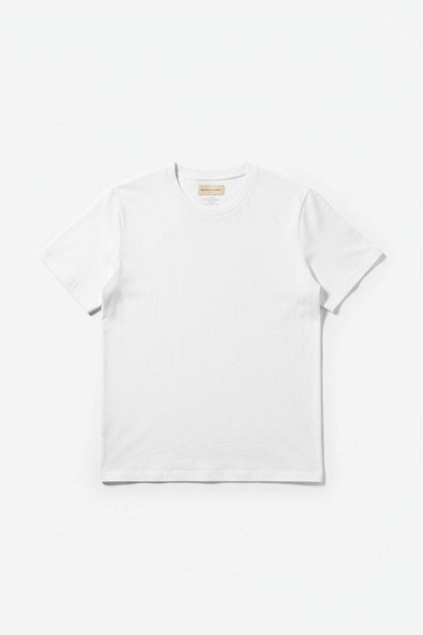 Men's White Crew Neck T-Shirt